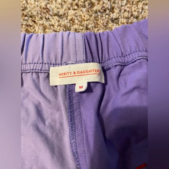 Verity & Daughters Janus Pants in color block purple - Picture 4 of 6